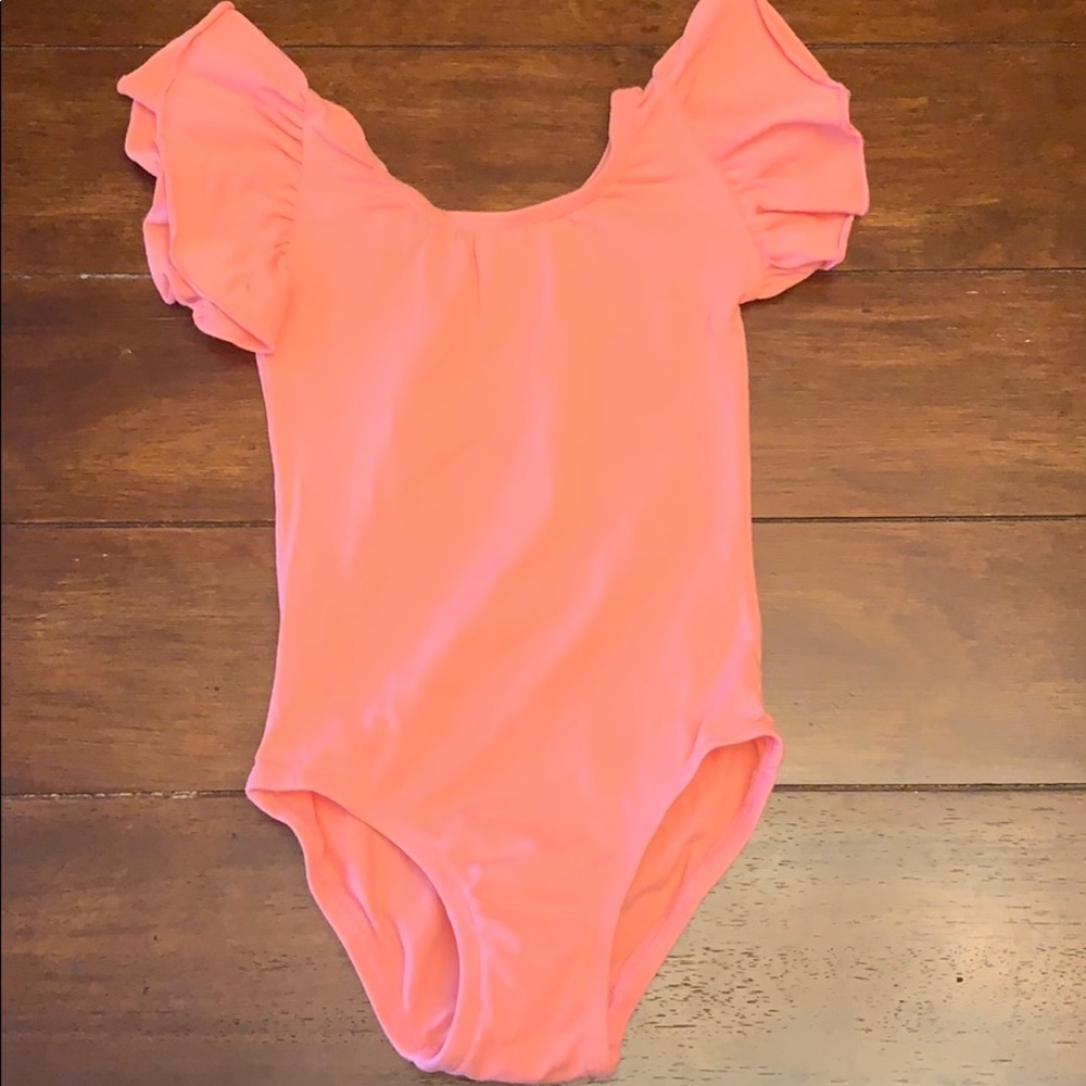 Online Boutique ruffle leotard - pink size M